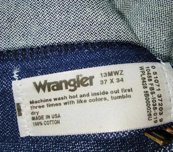 Deadstock vintage 13mwz Wrangler jeans ProRodeo Size 37x34 - Picture 4 of 10